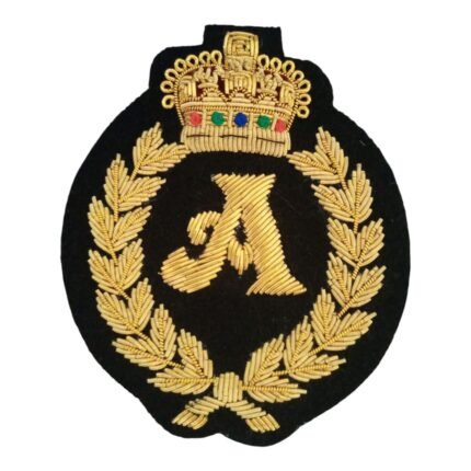 Bullion wire badge