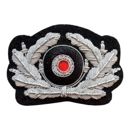 WW2 GERMAN WREATH COCKADE VISOR HAT METAL WIRE BADGE EMBROIDERY PATCH